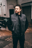 Diamond Leather Motorcycle Waistcoat