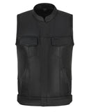 SOA Inspired Leather Motorcycle Waistcoat