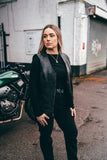 Zipped Leather Motorcycle Waistcoat